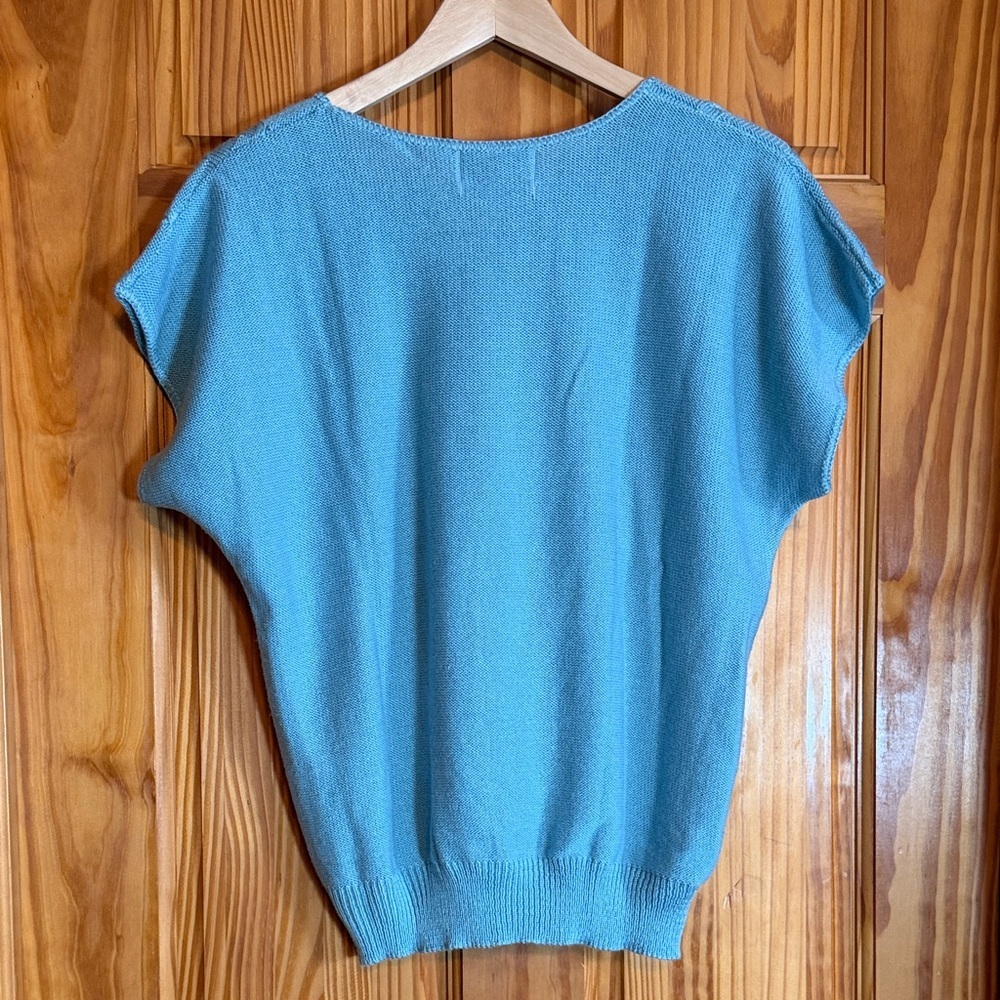 Vintage Blake by Devon Light Blue Knit Top - Picture 5 of 7